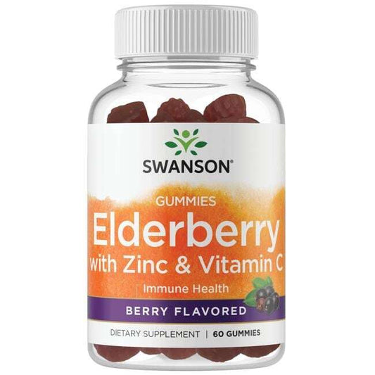 Swanson Elderberry Gummies with Zinc & Vitamin C Berry 60 gummies