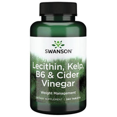 Swanson Lecithin Kelp B6 & Cider Vinegar 240 tablets