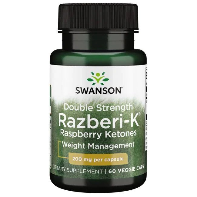 Swanson Double Strength Razberi-K 200mg 60 vcaps