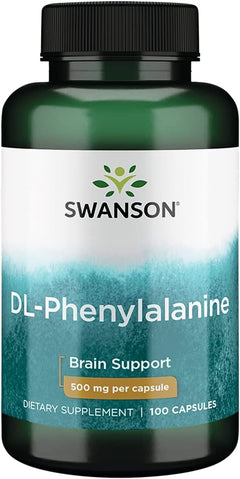 Swanson DL-Phenylalanine 500mg 100 caps