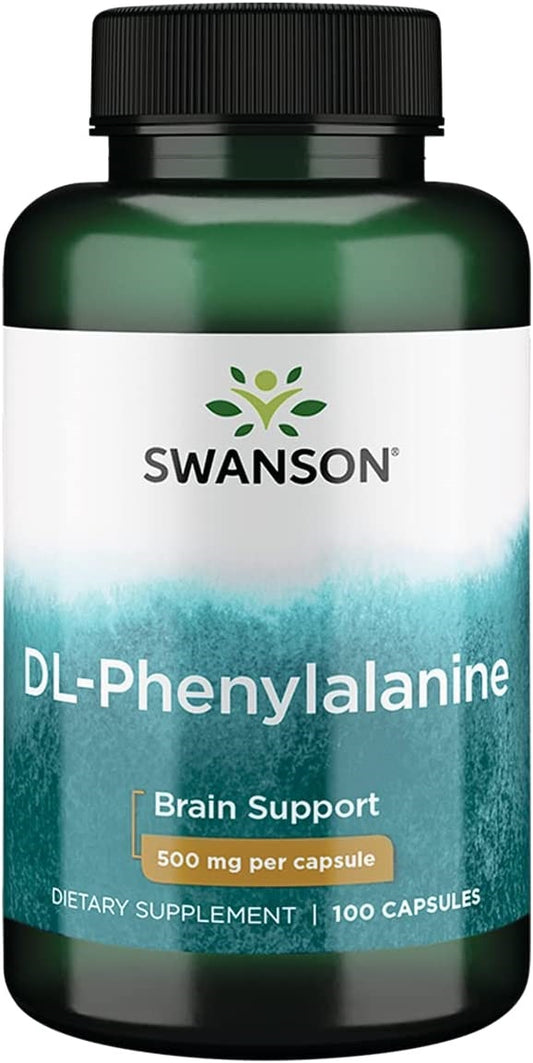 Swanson DL-Phenylalanine 500mg 100 caps