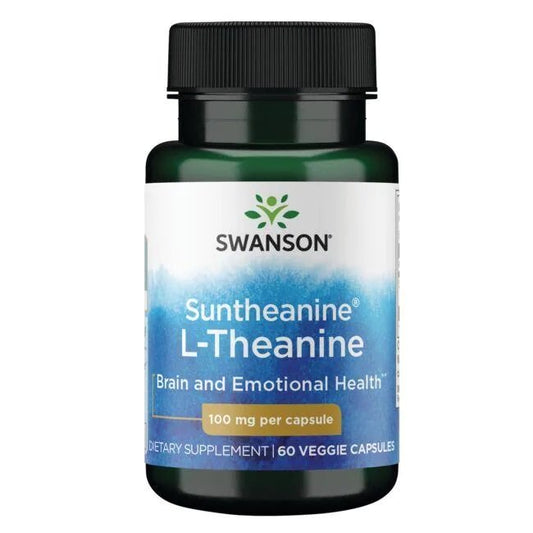 Swanson Suntheanine L-Theanine 100mg 60 vcaps