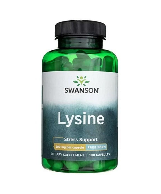 Swanson Lysine 500mg Free-Form 100 caps