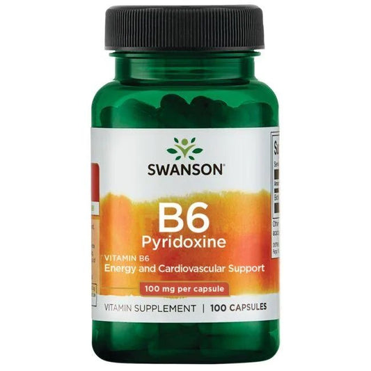 Swanson B6 Pyridoxine 100mg 100 caps