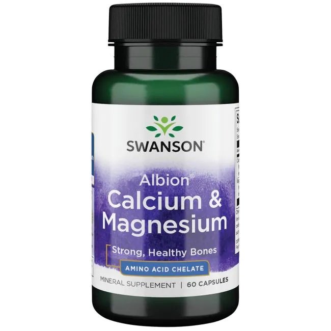 Swanson Albion Calcium & Magnesium 60 caps