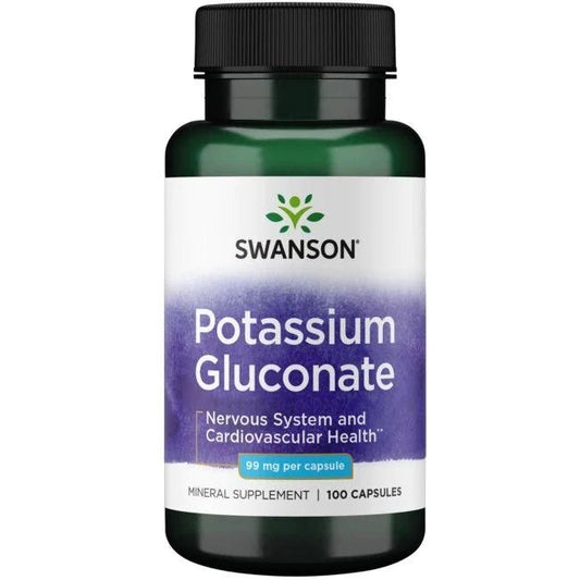 Swanson Potassium Gluconate 99mg 100 caps