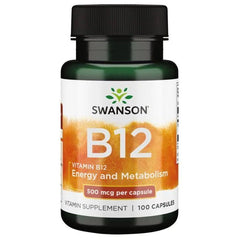 Swanson Vitamin B12 500mcg 100 caps