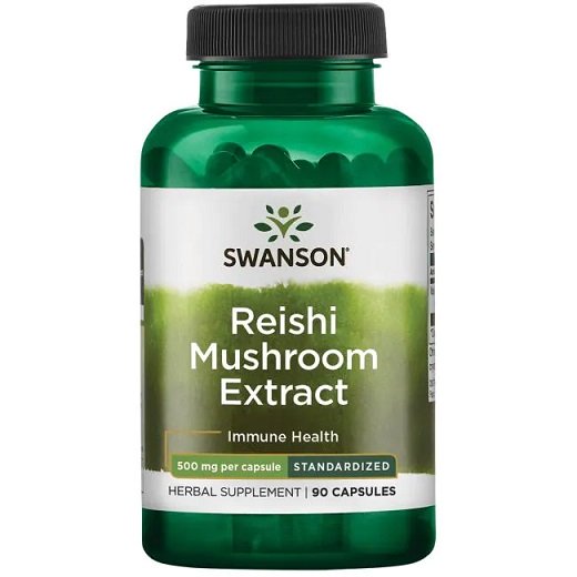 Swanson Reishi Mushroom Extract 500mg 90 caps