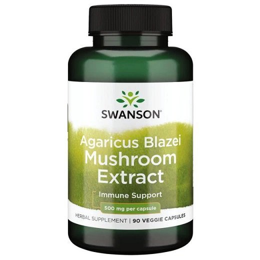 Swanson Agaricus Blazei Mushroom Extract 500mg 90 vcaps