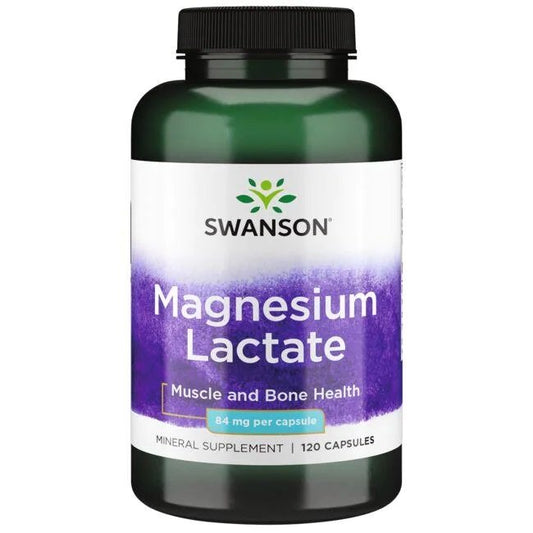 Swanson Magnesium Lactate 84mg 120 caps