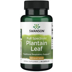 Swanson Full Spectrum Plantain Leaf 400mg 60 caps