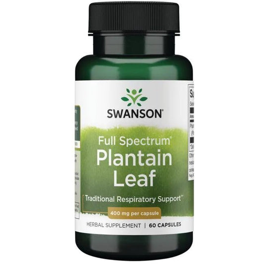 Swanson Full Spectrum Plantain Leaf 400mg 60 caps
