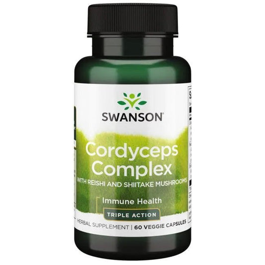 Swanson Cordyceps Complex with Reishi and Shiitake Mushrooms 60 vcaps