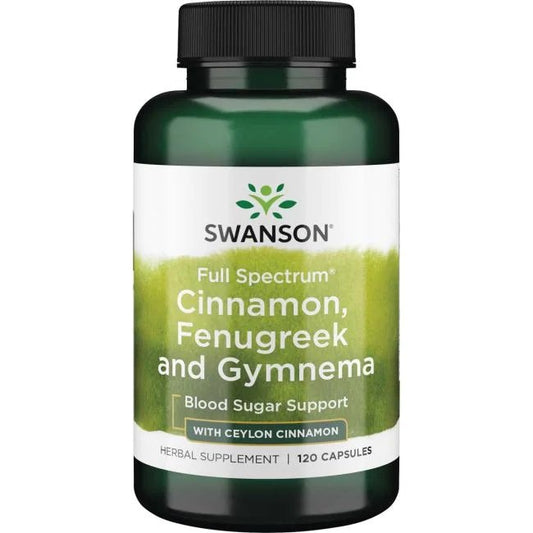 Swanson Full Spectrum Cinnamon Fenugreek and Gymnema 120 caps