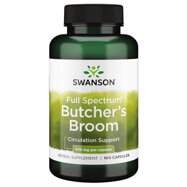 Swanson Full Spectrum Butcher's Broom 470mg 100 caps