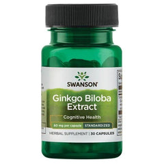 Swanson Ginkgo Biloba Extract 60mg 30 caps