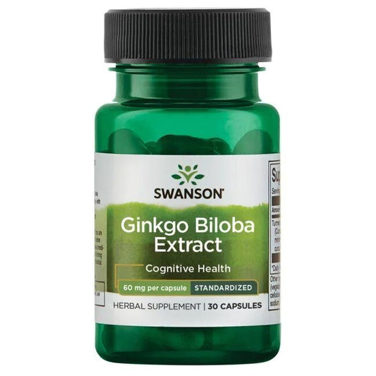 Swanson Ginkgo Biloba Extract 60mg 30 caps
