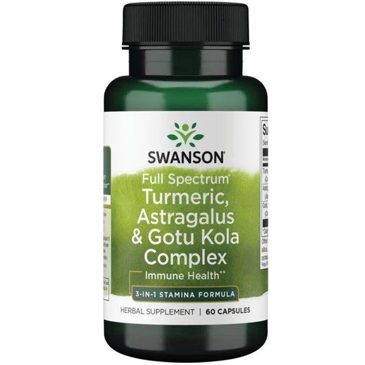 Swanson Full Spectrum Turmeric Astragalus & Gotu Kola Complex 60 caps