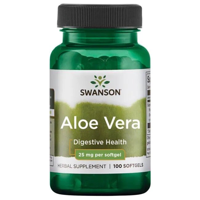 Swanson Aloe Vera 25mg 100 softgels