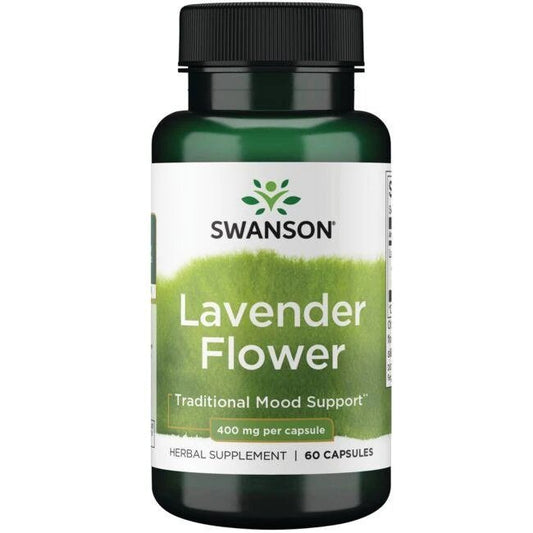 Swanson Lavender Flower 400mg 60 caps