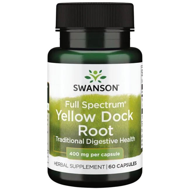 Swanson Full Spectrum Yellow Dock Root 400mg 60 caps