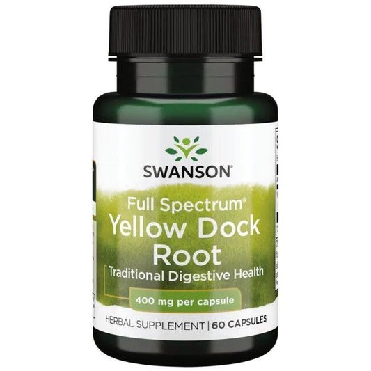 Swanson Full Spectrum Yellow Dock Root 400mg 60 caps