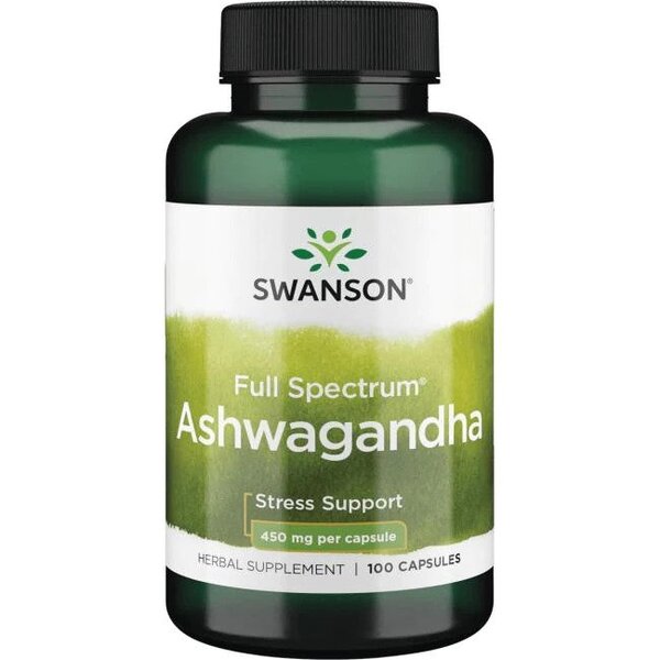 Swanson Full Spectrum Ashwagandha 450mg 100 caps