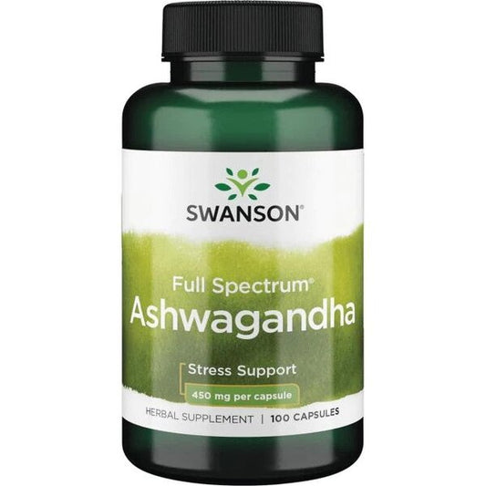 Swanson Full Spectrum Ashwagandha 450mg 100 caps