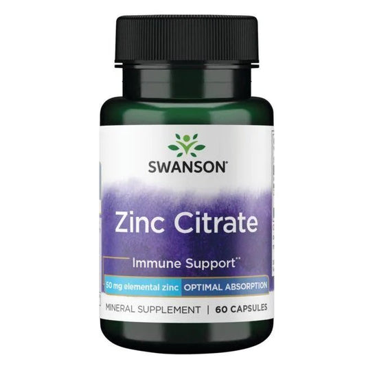 Swanson Zinc Citrate 50mg 60 caps