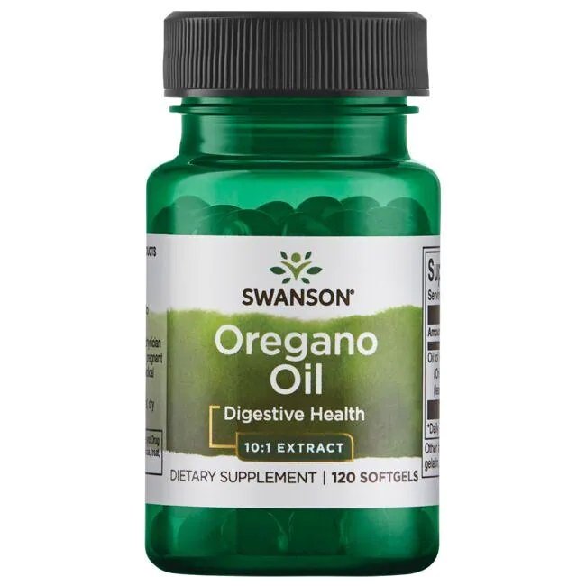 Swanson Oregano Oil 10:1 Extract 120 softgels