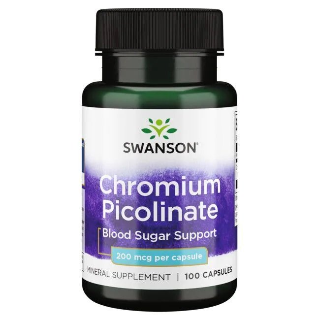 Swanson Chromium Picolinate 200mcg 100 caps