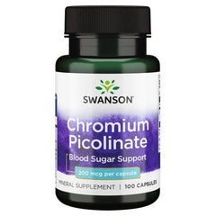 Swanson Chromium Picolinate 200mcg 100 caps