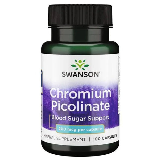 Swanson Chromium Picolinate 200mcg 100 caps