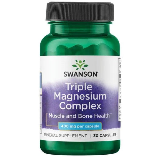 Swanson Triple Magnesium Complex 400mg 30 caps