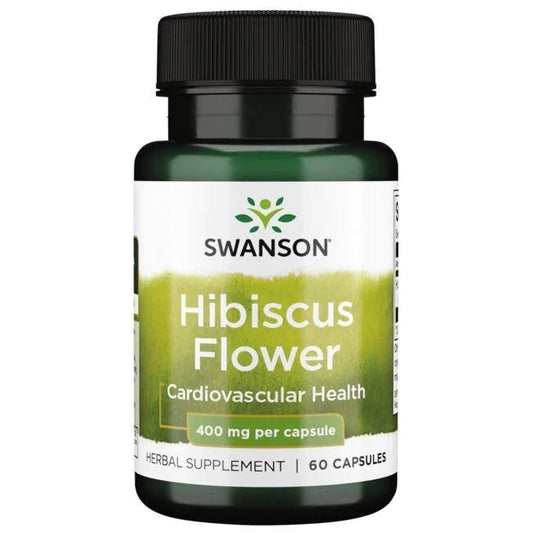 Swanson Hibiscus Flower 400mg 60 caps