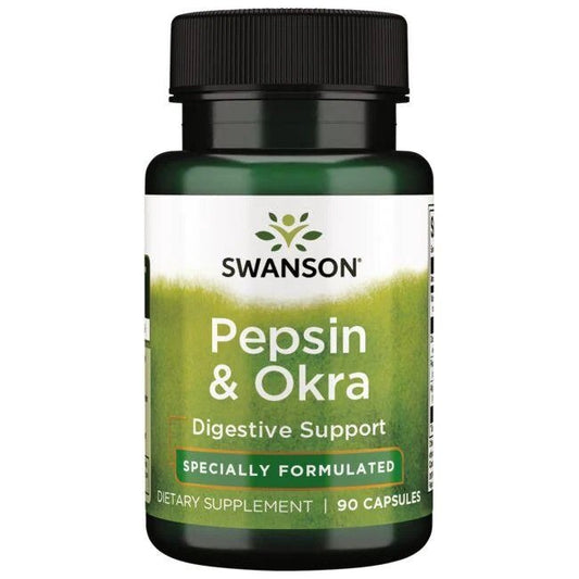 Swanson Pepsin & Okra 90 caps