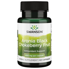 Swanson Aronia Black Chokeberry Fruit 400mg 60 caps