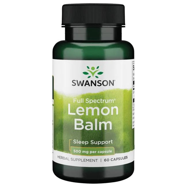 Swanson Full Spectrum Lemon Balm 500mg 60 caps