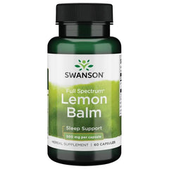 Swanson Full Spectrum Lemon Balm 500mg 60 caps