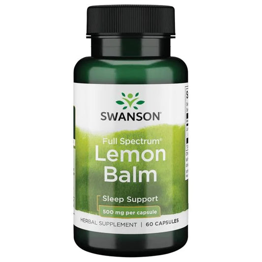Swanson Full Spectrum Lemon Balm 500mg 60 caps