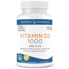 Nordic Naturals Vitamin D3 1000 IU Orange 120 softgels