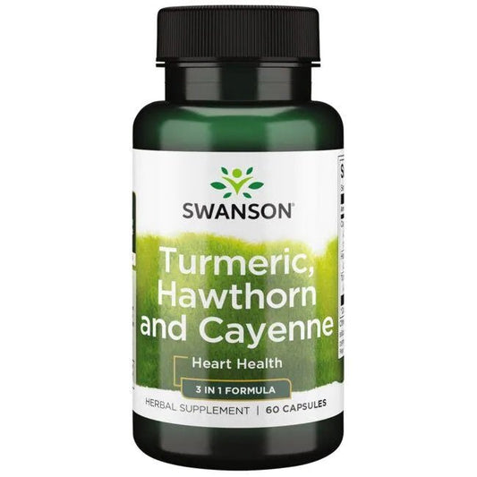 Swanson Turmeric Hawthorn and Cayenne 60 caps