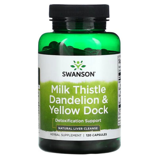 Swanson Milk Thistle Dandelion & Yellow Dock 120 caps