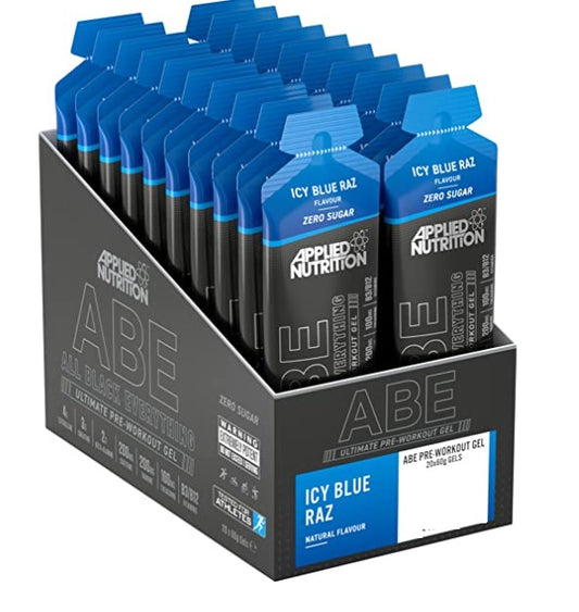Applied Nutrition ABE All Black Everything Gel Icy Blue Raz 20 x 60g