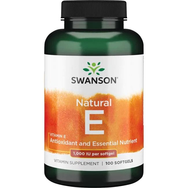 Swanson Vitamin E 1000 IU 100 softgels