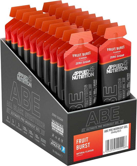Applied Nutrition ABE All Black Everything Gel Fruit Burst 20 x 60g
