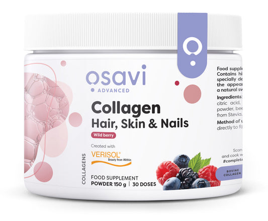 Osavi Collagen Peptides (Hair Skin & Nails) Wild Berry 150g