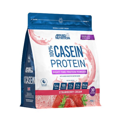 Applied Nutrition 100% Casein Protein Strawberry Cream 900g