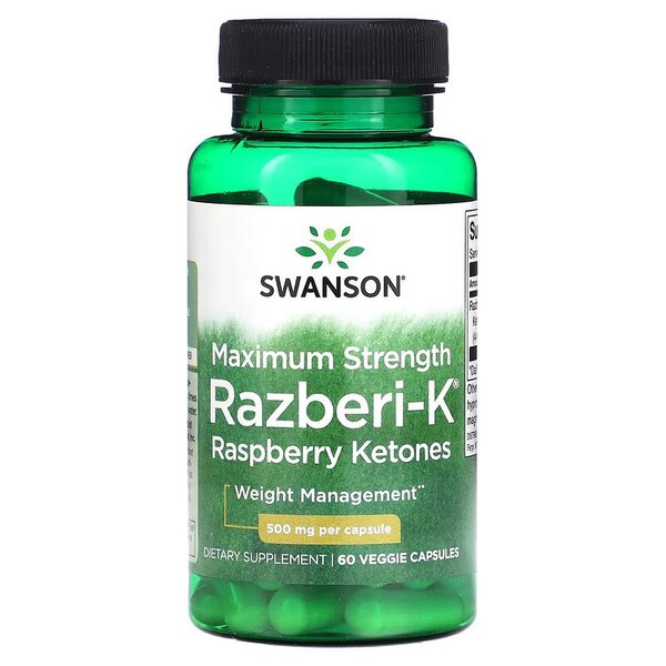Swanson Razberi-K 500mg Maximum Strength 60 vcaps
