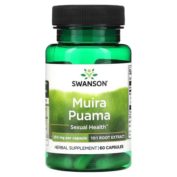 Swanson Muira Puama 250mg (10:1) 60 caps